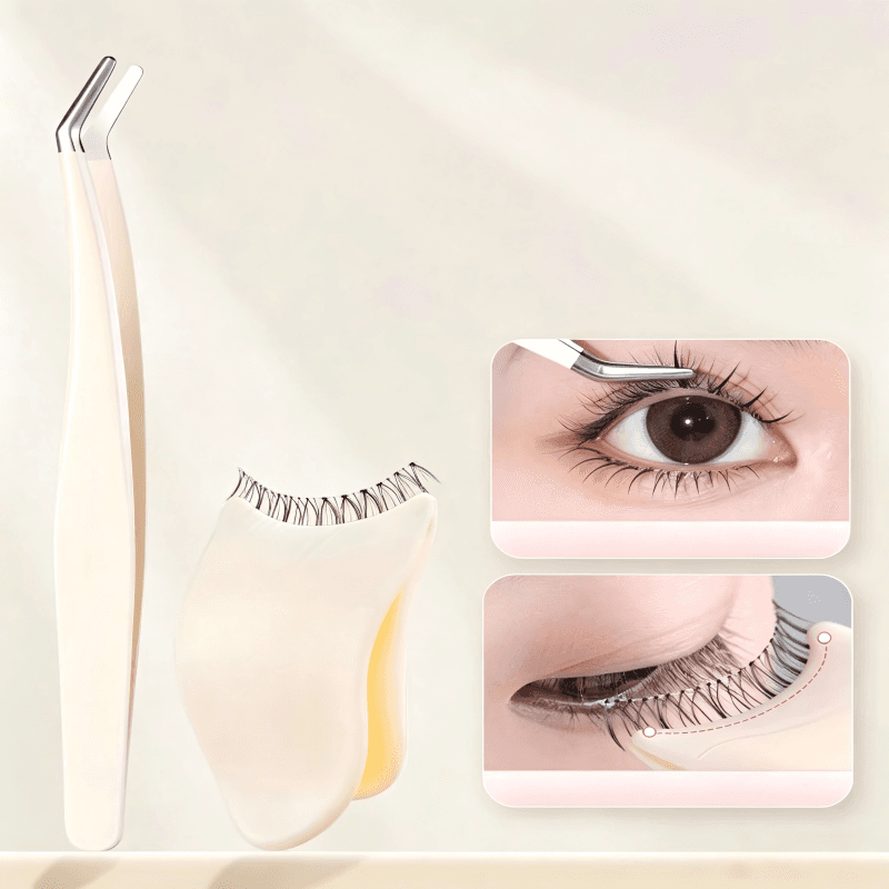 4-Piece Professional Lash Tweezer Set for Eyelash Extensions