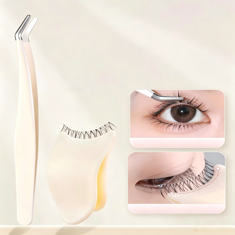 4-Piece Professional Lash Tweezer Set for Eyelash Extensions